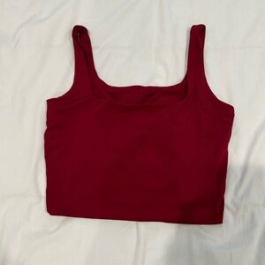 Women's Red Sleeveless Top